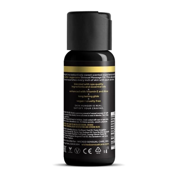 Eroottinen hierontaöljy Wicked Sensual Care Vanilja 120 ml