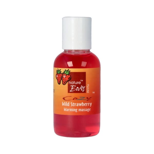 Erotisk Massageolja Nature Body Jordgubbe 50 ml