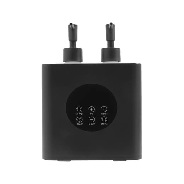 Elektrisk Massageolja Värmare, Dubbel-Flask Design, Snabb Uppvärmningsteknik,M, Naturlig svart