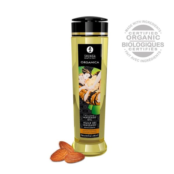 Massageolie Organisk Mandel Sødhed Amour Shunga 240 ml