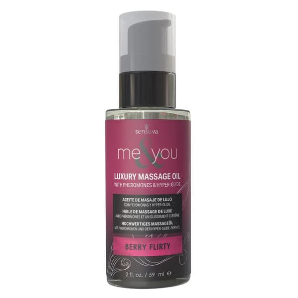 Erotisk massageolie Sensuva Hindbær 59 ml
