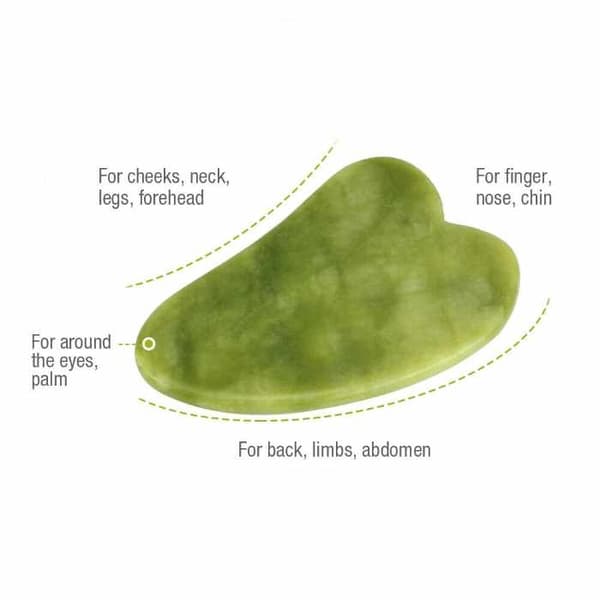 Gua Sha massage kit stor effektiv - Grön