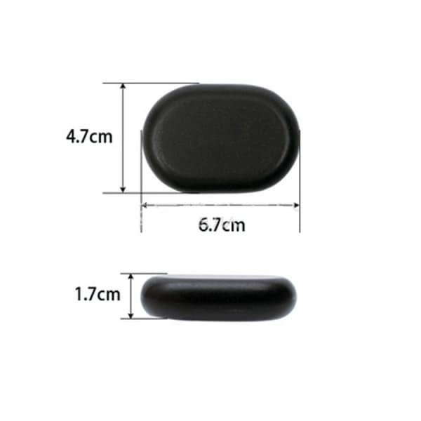 Massagestenar Hot Stone 12-pack – Liten Stenuppsättning för Avkopplande Massage och Terapi