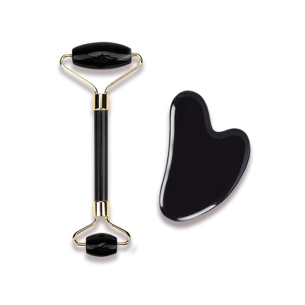 Gua Sha-massagesæt avanceret - sort