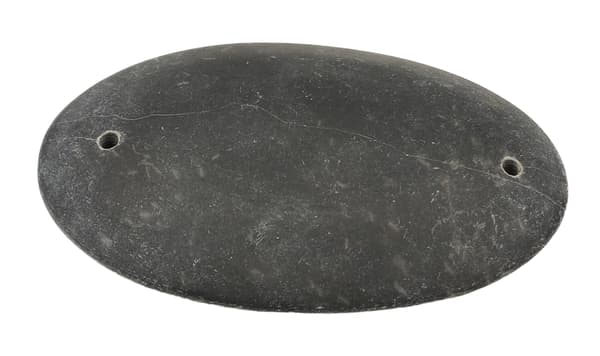 Massageværktøjssten - Medium sten oval med huller