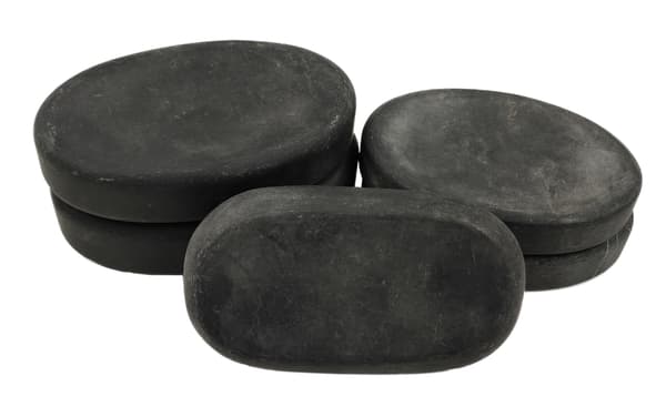 Massagesten - stor oval pakke med 5 stk.