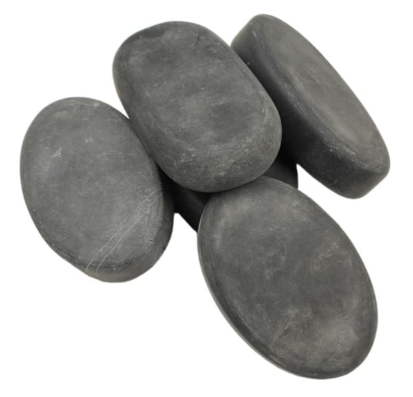 Massagesten - stor oval pakke med 5 stk.