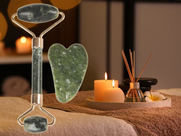 Jade Massasje Roller / Gua Sha Ansiktsmassasje - Massér ansiktet