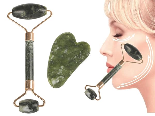 Jade Massasje Roller / Gua Sha Ansiktsmassasje - Massér ansiktet