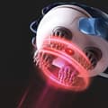 Miniatyrbild 3 av 5: Massage vibrationer rensa multi-funktion knådning fysioterapi elektrisk meridian avkoppling huvud massager uppladdningsbar massager