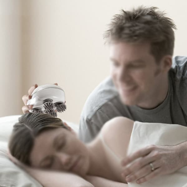 Massage vibrationer rensa multi-funktion knådning fysioterapi elektrisk meridian avkoppling huvud massager uppladdningsbar massager