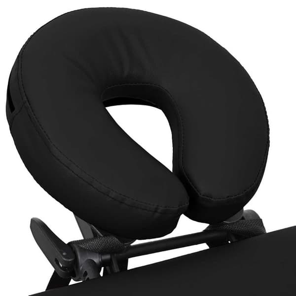 vidaXL massagebord foldbart 4 zoner aluminiumsstel sort