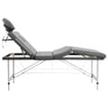 Miniatyrbild 3 av 9: vidaXL Massagebänk med 4 zoner aluminiumram antracit 186x68 cm