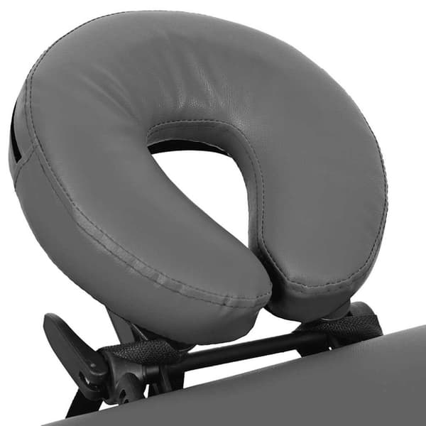 vidaXL Massagebänk med 4 zoner aluminiumram antracit 186x68 cm