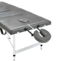 Miniatyrbild 6 av 9: vidaXL Massagebänk med 4 zoner aluminiumram antracit 186x68 cm