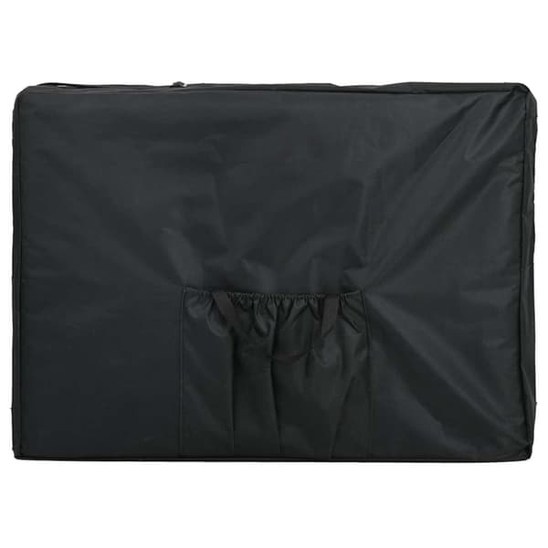 vidaXL Massagebänk med 4 zoner aluminiumram antracit 186x68 cm
