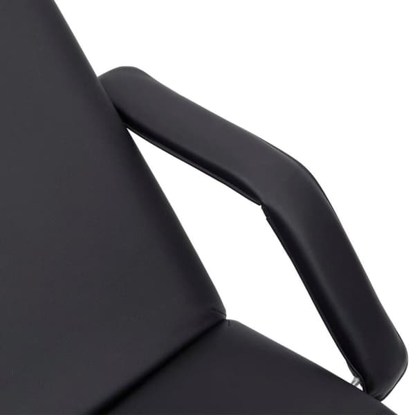 vidaXL Massagebord 3 zoner svart konstläder