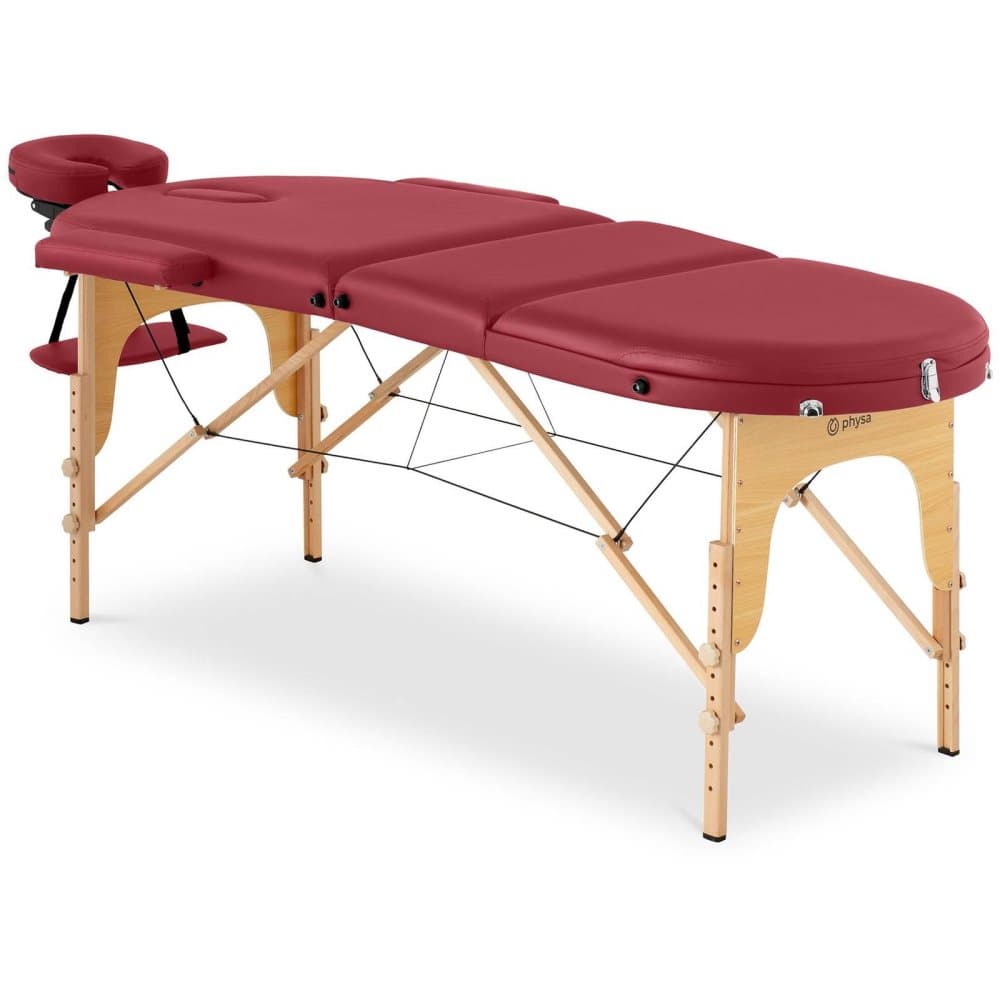 Physa Hopfällbar massagebänk - PHYSA COLMAR RED - Röd