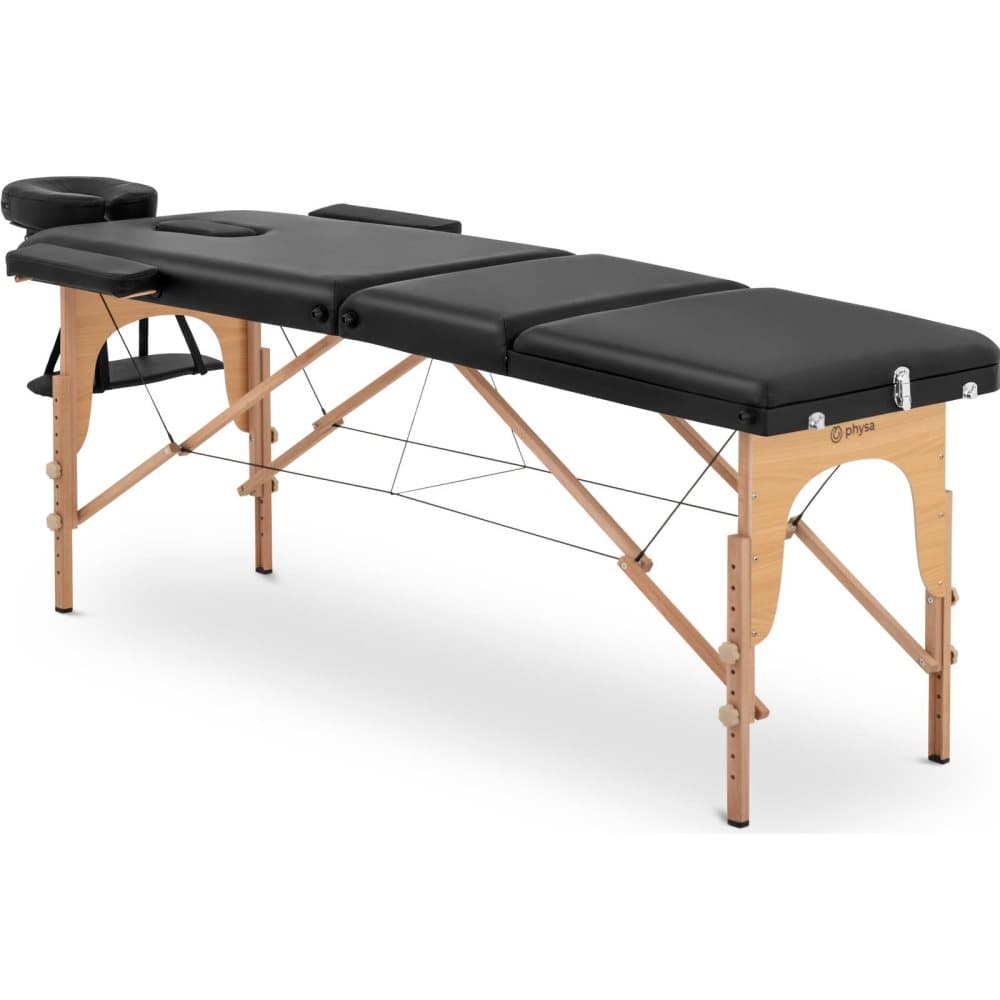 Physa Hopfällbar massagebänk - MARSEILLE BLACK - Svart