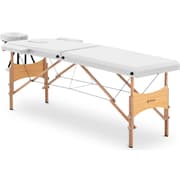 Massagebriks sammenklappelig - TOULOUSE WHITE - hvid