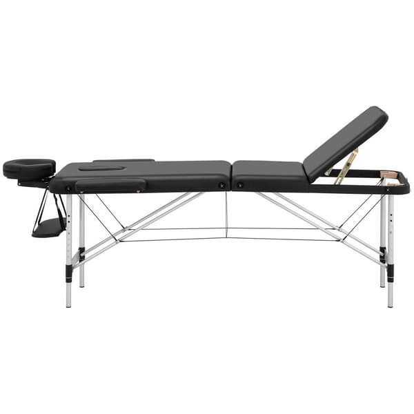 Physa Hopfällbar massagebänk - BORDEAUX BLACK - Svart