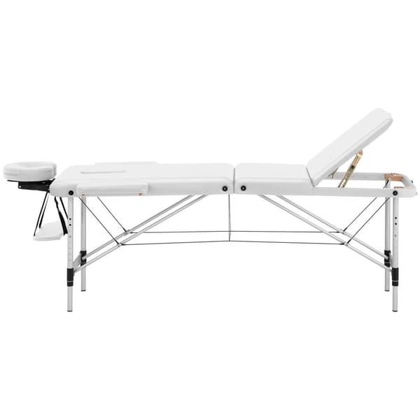 Physa Hopfällbar massagebänk - BORDEAUX WHITE - Vit