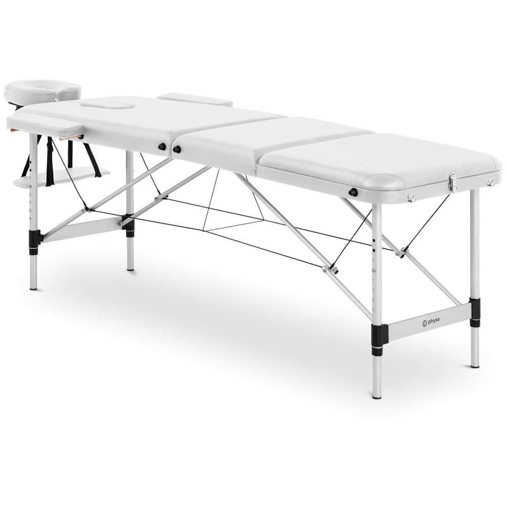 Physa Hopfällbar massagebänk - BORDEAUX WHITE - Vit