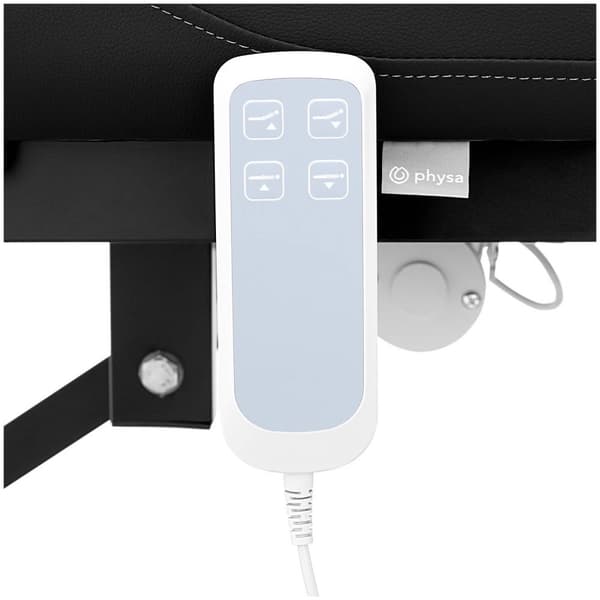 Physa Elektrisk massagebänk - 2 motorer - 200 kg - Svart