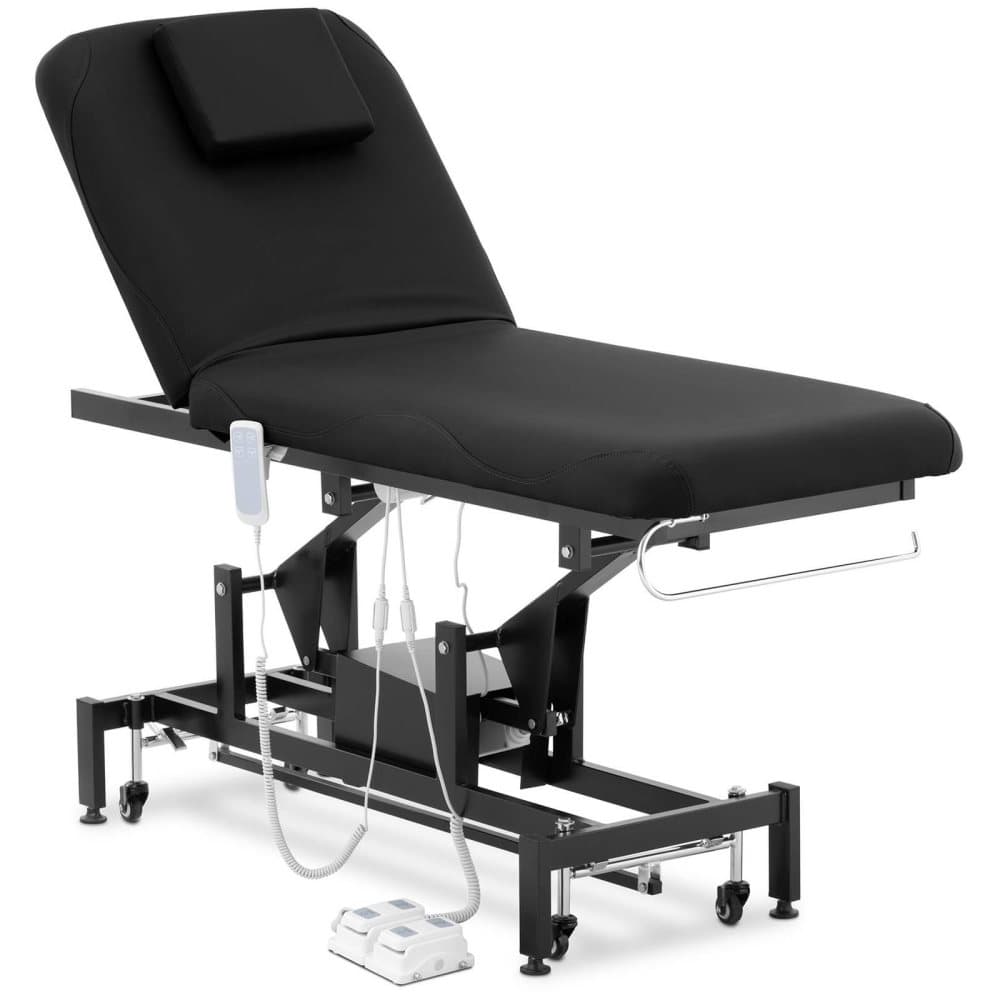 Physa Elektrisk massagebänk - 2 motorer - 200 kg - Svart