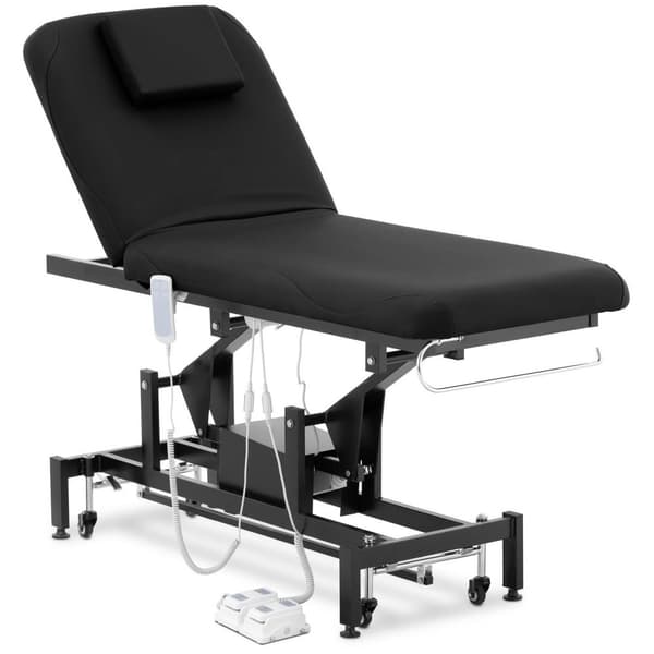 Physa Elektrisk massagebänk - 2 motorer - 200 kg - Svart