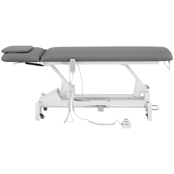 Physa Elektrisk massagebänk - 1 motor - 200 kg - Grå/vit