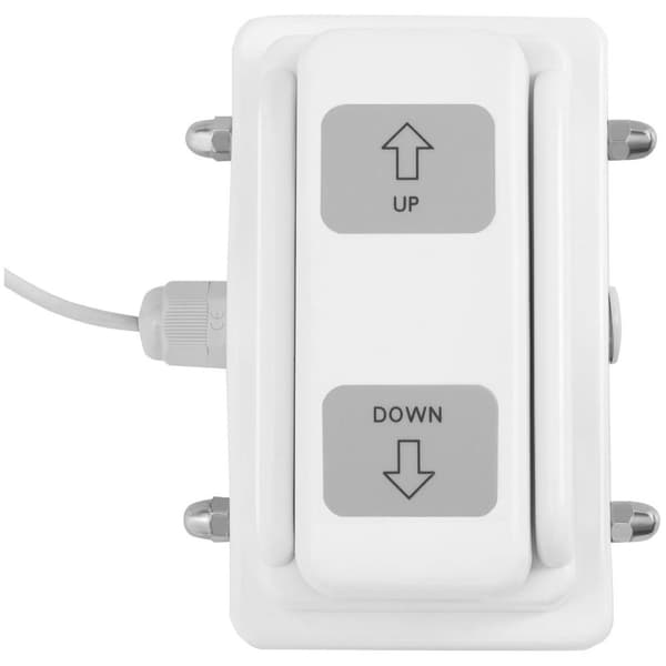 Physa Elektrisk massagebänk - 1 motor - 200 kg - Grå/vit