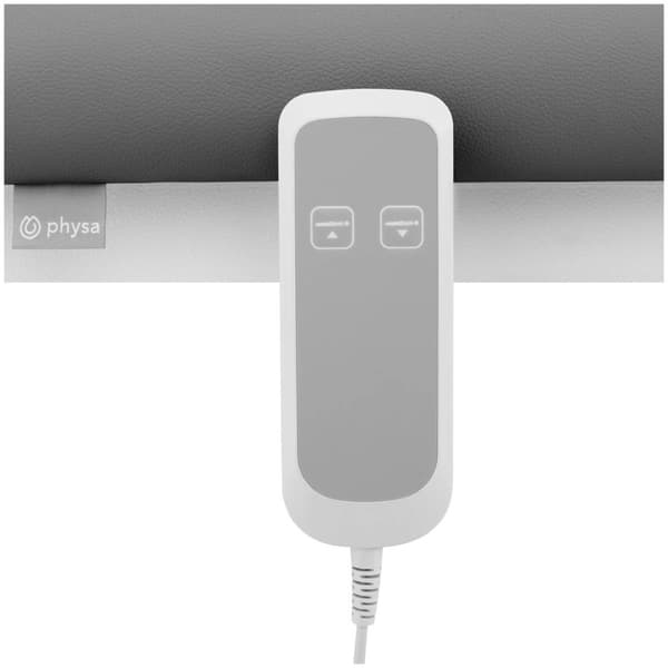 Physa Elektrisk massagebänk - 1 motor - 200 kg - Grå/vit