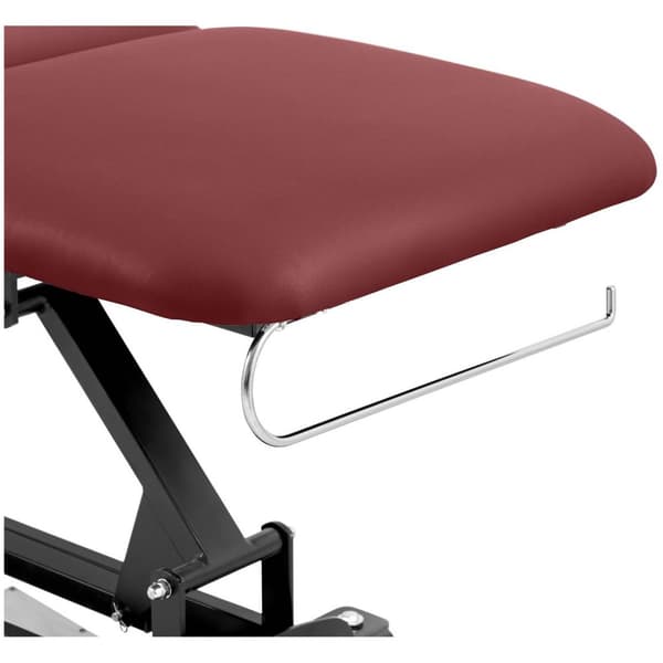 Physa Elektrisk massagebänk - 3 motorer - 250 kg - Svart/vinröd