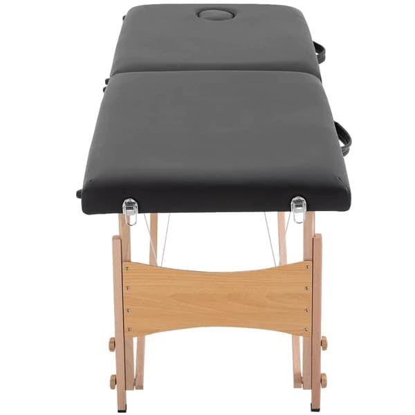 Rootz Massagebord - Mobilt massagebord - Højdejusterbar kosmetikbænk - Bærbart spabord - Professionelt massagebord - Blødt og behageligt - Poppeltræ -