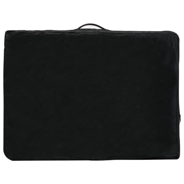 Massagebänk med 2 zoner aluminiumram antracit 186x68 cm
