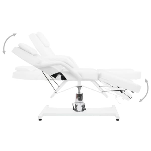 massagebord 180x62x(87-112) cm hvid