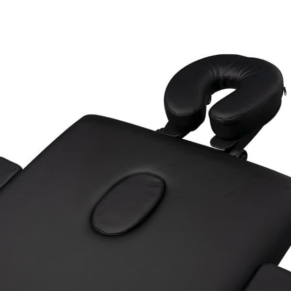 Komfort Activ Fizjo foldbart massagebord i træ, 3 segmenter, sort