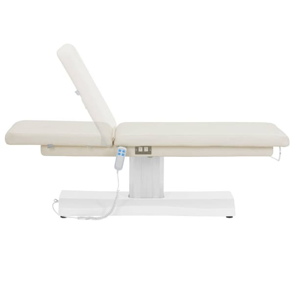 physa - Elektrisk massagebänk - 2 motorer - 300 W - 175 kg - Vit