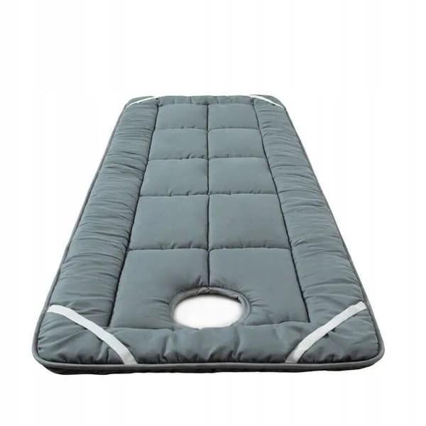 SÄNGMATTA MASSAGEBORD KUDDMADRASS Matta 60x190cm med HÅL Grå