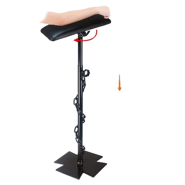 Tattoo Armrest Stand, Komfortabel Skumpolstring, Multi-Vinkel Støtte,sort