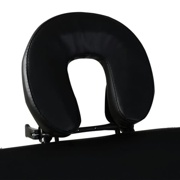 vidaXL sammenfoldeligt massagebord med aluminiumsstel 2 zoner sort