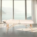 Miniatyrbild 11 av 11: Set 2-zons massagebänk inklusive massagerullar och bärväska - beige