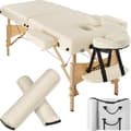 Miniatyrbild 1 av 11: Set 2-zons massagebänk inklusive massagerullar och bärväska - beige