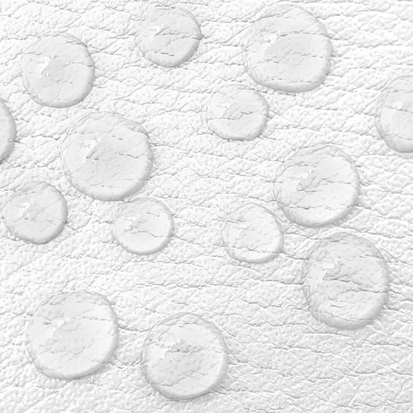 Massagebriks i aluminium med 3 zoner, 5 cm polstring + taske - hvid