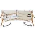 Miniatyrbillede 5 af 11: Massagebriks med 2 zoner, 7,5cm polstring + ruller + polstring hvid
