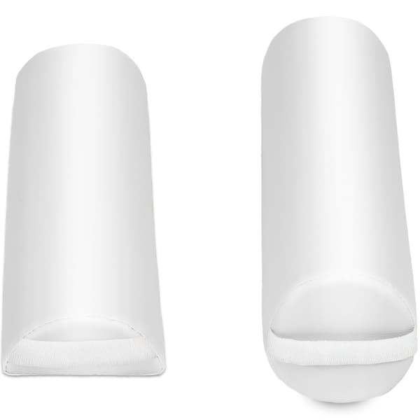 Massagebriks med 2 zoner, 7,5cm polstring + ruller + polstring hvid