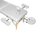 Miniatyrbillede 9 af 11: Massagebriks med 2 zoner, 7,5cm polstring + ruller + polstring hvid