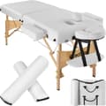 Miniatyrbillede 1 af 11: Massagebriks med 2 zoner, 7,5cm polstring + ruller + polstring hvid