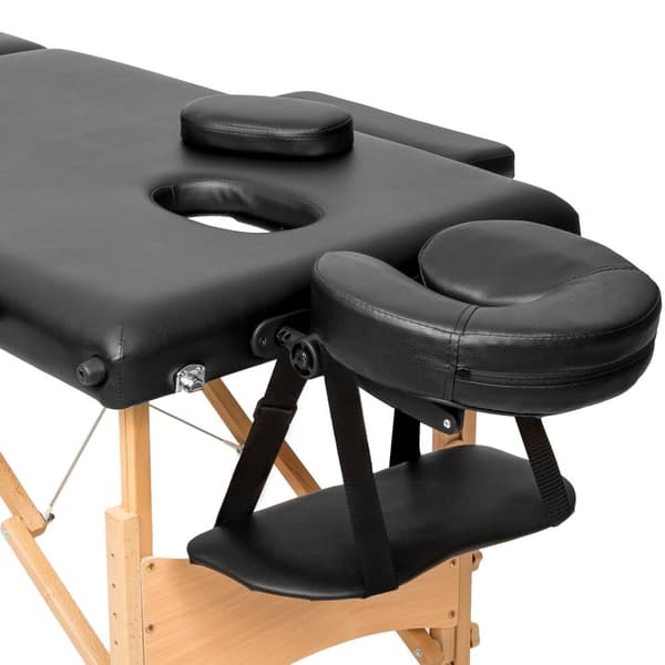 Massagebriks med 3 zoner, polstring + taske - sort